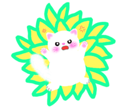 sea creatures & kitten & flower ! sticker #10612419