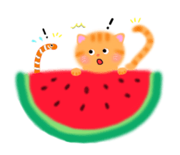 sea creatures & kitten & flower ! sticker #10612423