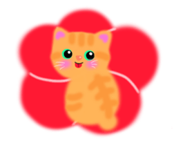 sea creatures & kitten & flower ! sticker #10612424