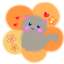 sea creatures & kitten & flower ! sticker #10612427