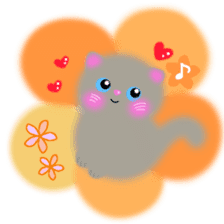sea creatures & kitten & flower ! sticker #10612427
