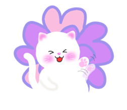 sea creatures & kitten & flower ! sticker #10612429