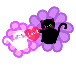 sea creatures & kitten & flower ! sticker #10612431