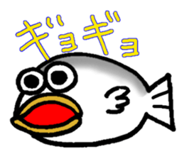 i communicate by a dull joke. sticker #10614826