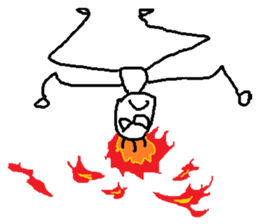 upside-down man sticker #10615116