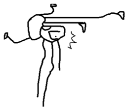 upside-down man sticker #10615126