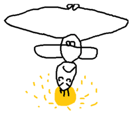 upside-down man sticker #10615127