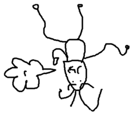 upside-down man sticker #10615133