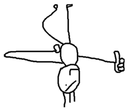 upside-down man sticker #10615141