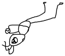 upside-down man sticker #10615142