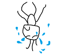 upside-down man sticker #10615146