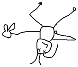 upside-down man sticker #10615151