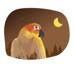 Sun Conure Parrot sticker #10615296