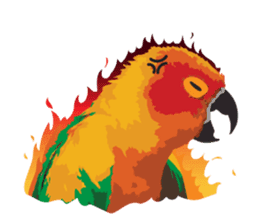 Sun Conure Parrot sticker #10615300