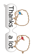 Twin sheep3 -English version- sticker #10615917