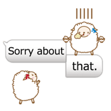 Twin sheep3 -English version- sticker #10615925