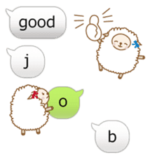 Twin sheep3 -English version- sticker #10615931