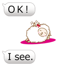 Twin sheep3 -English version- sticker #10615937