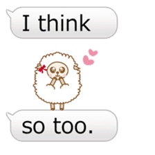 Twin sheep3 -English version- sticker #10615939