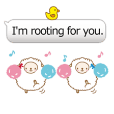 Twin sheep3 -English version- sticker #10615950
