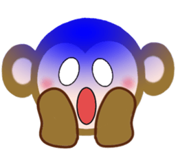 Emoji Ver. Monkeys sticker #10616373