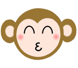 Emoji Ver. Monkeys sticker #10616383