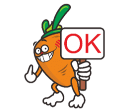 Carrot Rabbit fall in love sticker #10616433