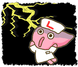 Liver-chan sticker sticker #10616901