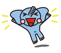 blue elephant version2 sticker #10617891
