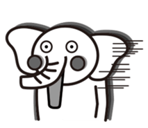 blue elephant version2 sticker #10617899