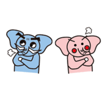 blue elephant version2 sticker #10617906