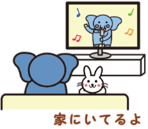 blue elephant version2 sticker #10617908