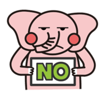 blue elephant version2 sticker #10617913