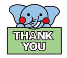 blue elephant version2 sticker #10617914