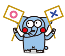 blue elephant version2 sticker #10617915