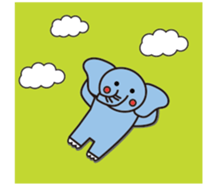 blue elephant version2 sticker #10617921