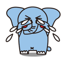 blue elephant version2 sticker #10617922