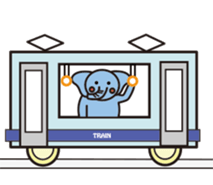 blue elephant version2 sticker #10617923