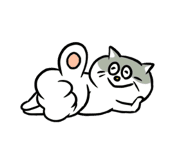 Nyanko the cat sticker 2 -work version- sticker #10618330