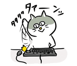 Nyanko the cat sticker 2 -work version- sticker #10618336