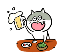 Nyanko the cat sticker 2 -work version- sticker #10618348