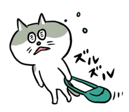 Nyanko the cat sticker 2 -work version- sticker #10618350