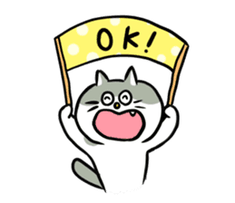 Nyanko the cat sticker 2 -work version- sticker #10618353