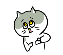 Nyanko the cat sticker 2 -work version- sticker #10618372
