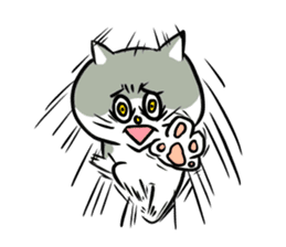Nyanko the cat sticker 2 -work version- sticker #10618374
