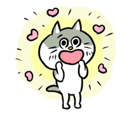 Nyanko the cat sticker 2 -work version- sticker #10618376