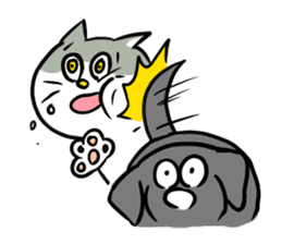 Nyanko the cat sticker 2 -work version- sticker #10618377