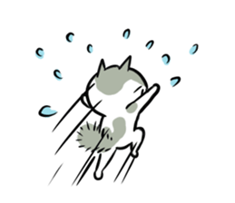 Nyanko the cat sticker 2 -work version- sticker #10618378