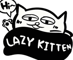 LAZY KITTEN (ENGLISH VERSION) sticker #10618507