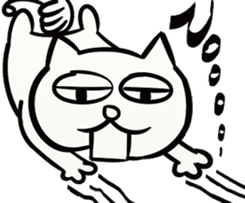 LAZY KITTEN (ENGLISH VERSION) sticker #10618508